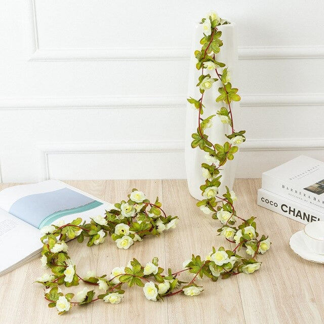 Cottagecore Flower Garland / Vines  Aesthetic Room Wall Decor - roomtery